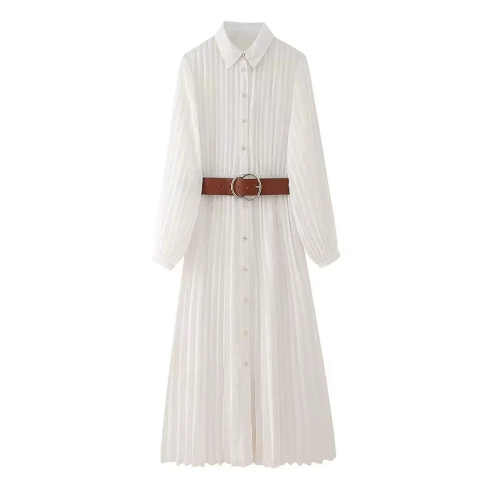 Summer Elegant Plain Midi Dress